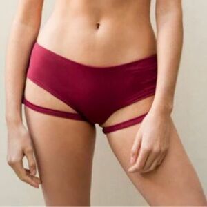 Lunalee pole sport Elegant Maroon bottoms